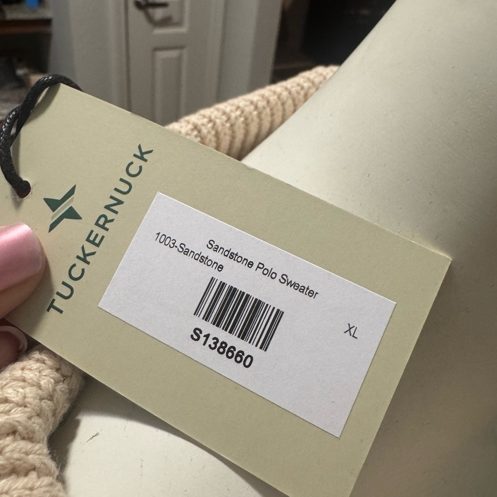 Tuckernuck Sandstone Brenna Polo Sweater - Picture 5 of 11